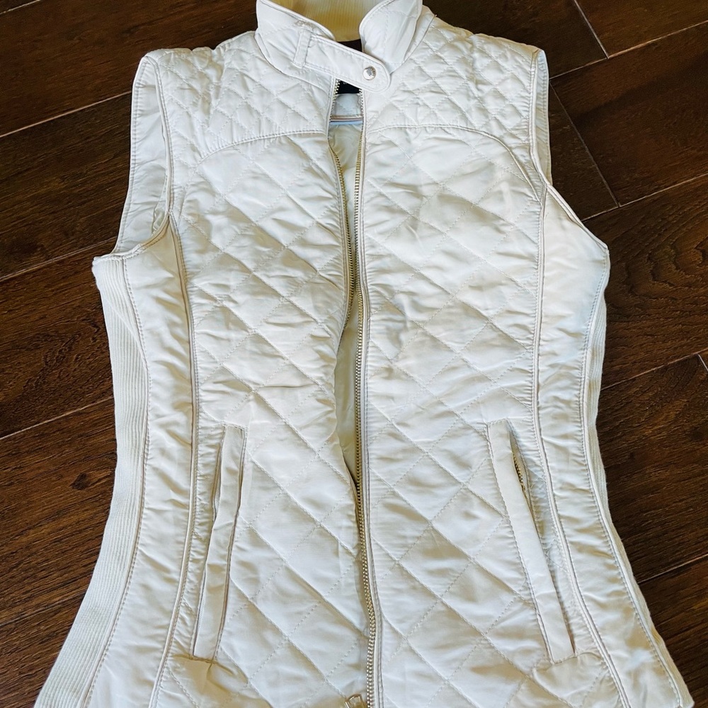 Zara off white vest